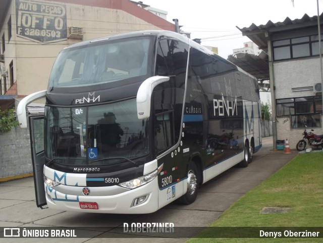 Empresa de Ônibus Nossa Senhora da Penha 58010 na cidade de Blumenau, Santa Catarina, Brasil, por Denys Oberziner. ID da foto: 9999081.