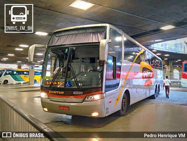 Saritur - Santa Rita Transporte Urbano e Rodoviário 10220 na cidade de Belo Horizonte, Minas Gerais, Brasil, por Pedro Henrique VM. Número da foto: #10001327.