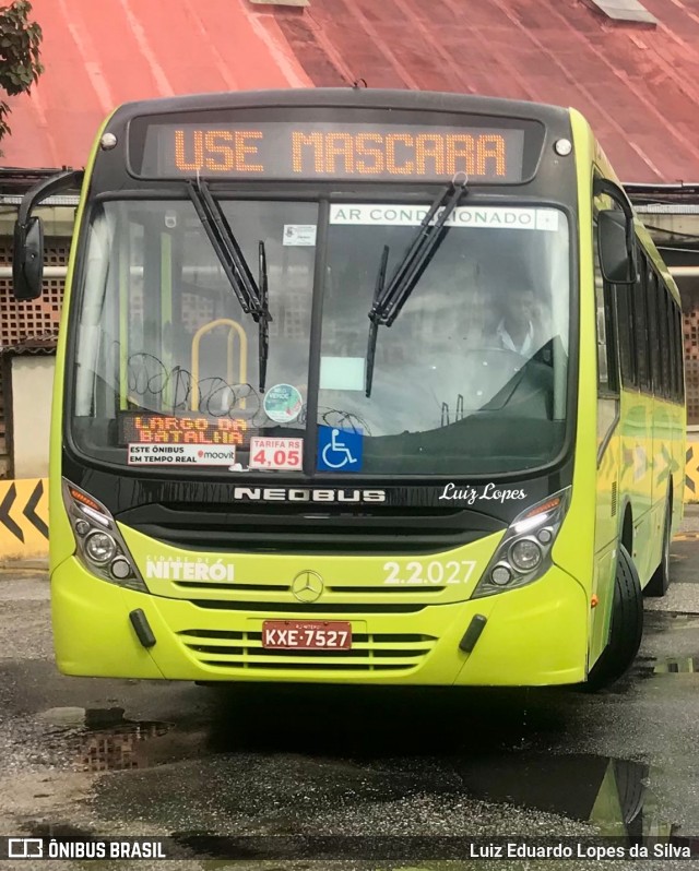 Santo Antônio Transportes Niterói 2.2.027 na cidade de Niterói, Rio de Janeiro, Brasil, por Luiz Eduardo Lopes da Silva. Número da foto: #9999745.