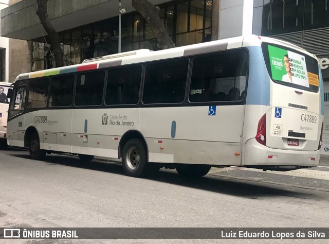 Viação Redentor C47889 na cidade de Rio de Janeiro, Rio de Janeiro, Brasil, por Luiz Eduardo Lopes da Silva. Número da foto: #9999631.