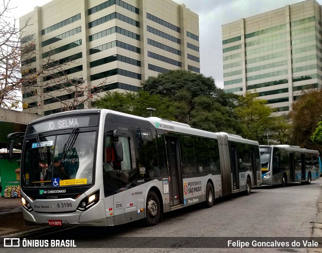 Viação Paratodos > São Jorge > Metropolitana São Paulo > Mobibrasil 6 3196 na cidade de São Paulo, São Paulo, Brasil, por Felipe Goncalves do Vale. Número da foto: #9999344.