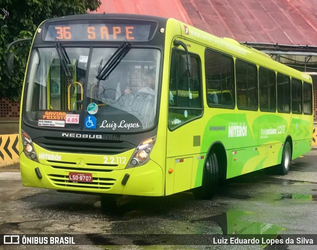 Santo Antônio Transportes Niterói 2.2.112 na cidade de Niterói, Rio de Janeiro, Brasil, por Luiz Eduardo Lopes da Silva. ID da foto: 9999684.