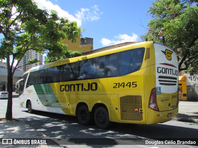 Empresa Gontijo de Transportes 21445 na cidade de Belo Horizonte, Minas Gerais, Brasil, por Douglas Célio Brandao. ID da foto: 10000853.