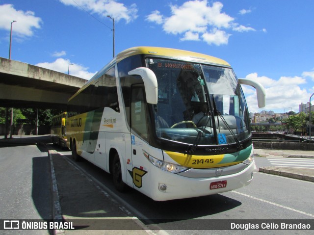 Empresa Gontijo de Transportes 21445 na cidade de Belo Horizonte, Minas Gerais, Brasil, por Douglas Célio Brandao. ID da foto: 10001045.