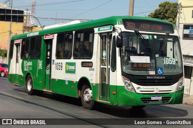 Viação Paraense Cuiabá Transportes 1059 na cidade de Cuiabá, Mato Grosso, Brasil, por Leon Gomes. ID da foto: 10004799.