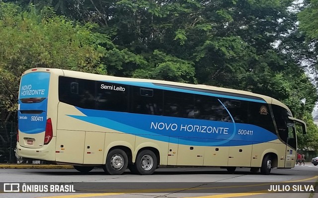 Viação Novo Horizonte 500411 na cidade de São Paulo, São Paulo, Brasil, por JULIO SILVA. Número da foto: #10004922.