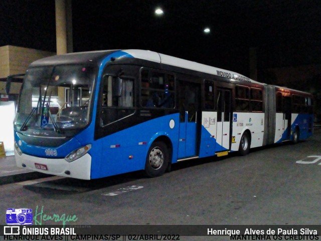 VB Transportes e Turismo 1003 na cidade de Campinas, São Paulo, Brasil, por Henrique Alves de Paula Silva. ID da foto: 10001930.