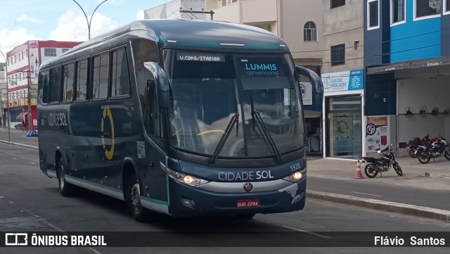 Viação Cidade Sol 5920 na cidade de Vitória da Conquista, Bahia, Brasil, por Flávio  Santos. Número da foto: #10002367.