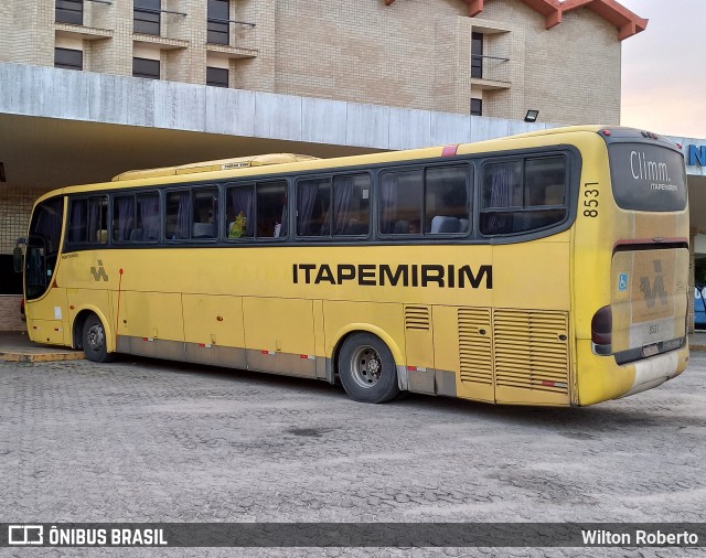 Viação Itapemirim 8531 na cidade de Governador Valadares, Minas Gerais, Brasil, por Wilton Roberto. ID da foto: 10002398.