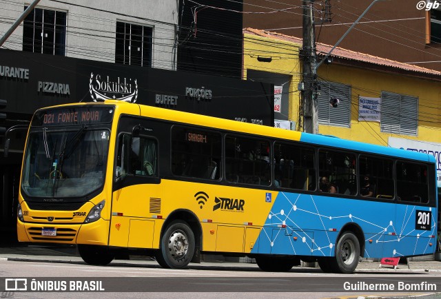 Francovig Transportes Coletivos 201 na cidade de Araucária, Paraná, Brasil, por Guilherme Bomfim. ID da foto: 10003675.