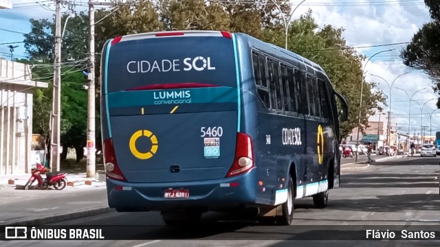 Viação Cidade Sol 5460 na cidade de Vitória da Conquista, Bahia, Brasil, por Flávio  Santos. Número da foto: #10002400.