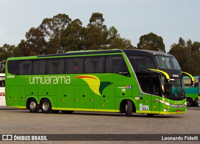 Viação Umuarama 21012 na cidade de Curitiba, Paraná, Brasil, por Leonardo Fidelli. Número da foto: #10004578.
