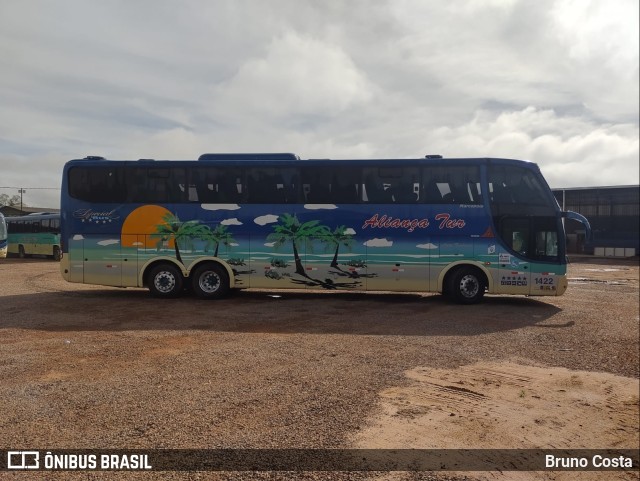 Aliança Tur Transporte de Passageiros e Turismo 1422 na cidade de Parauapebas, Pará, Brasil, por Bruno Costa. ID da foto: 10002083.