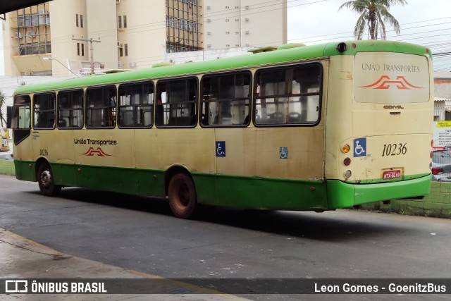 União Transportes 10236 na cidade de Várzea Grande, Mato Grosso, Brasil, por Leon Gomes. Número da foto: #10002635.