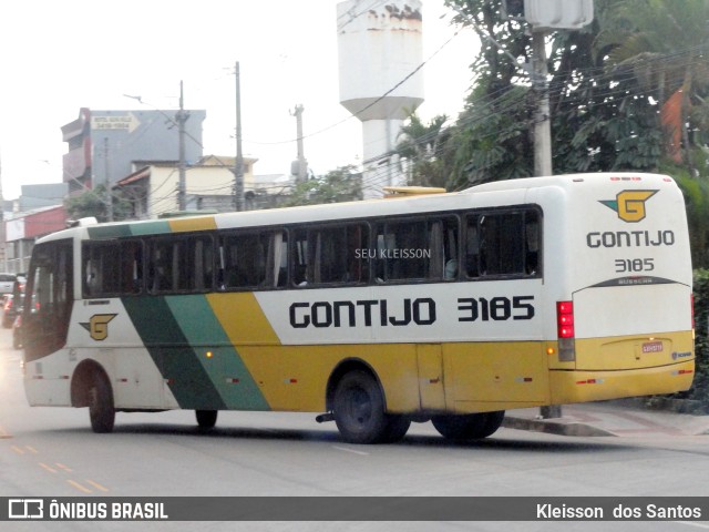 Empresa Gontijo de Transportes 3185 na cidade de Belo Horizonte, Minas Gerais, Brasil, por Kleisson  dos Santos. Número da foto: #10001590.