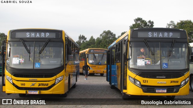 Sharp Transportes 121 na cidade de Curitiba, Paraná, Brasil, por Busologia Gabrielística. Número da foto: #10001462.