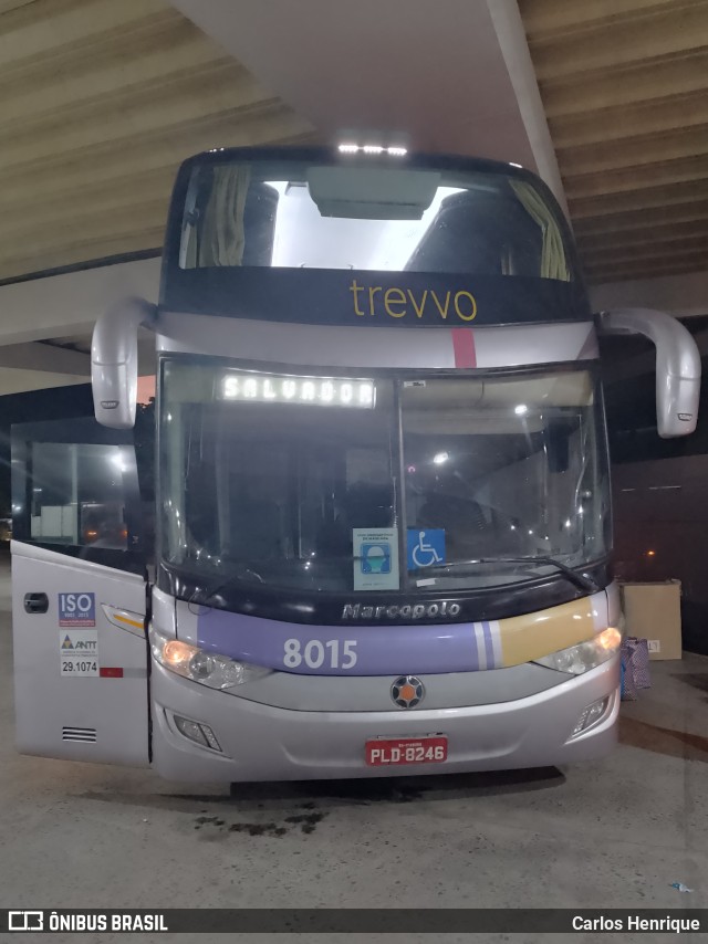 Rota Transportes Rodoviários 8015 na cidade de Salvador, Bahia, Brasil, por Carlos Henrique. Número da foto: #10001793.