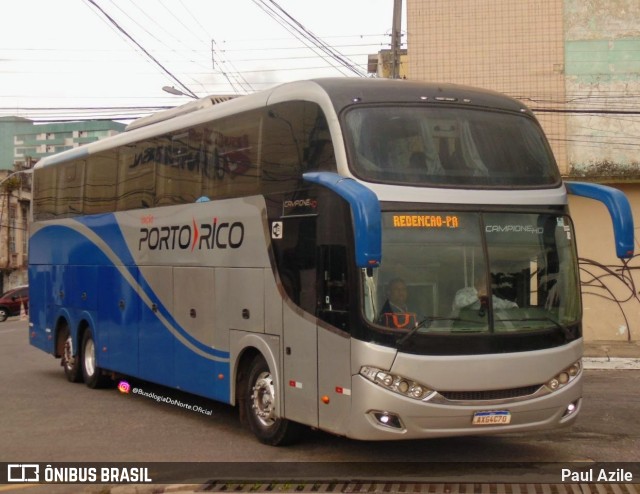 Auto Viação Porto Rico 11500 na cidade de Belém, Pará, Brasil, por Paul Azile. ID da foto: 10003348.