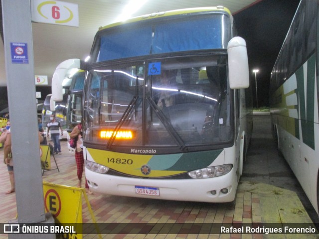 Empresa Gontijo de Transportes 14820 na cidade de João Monlevade, Minas Gerais, Brasil, por Rafael Rodrigues Forencio. ID da foto: 10001706.