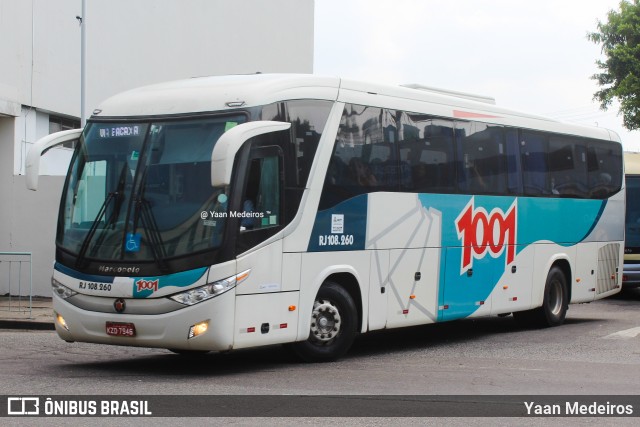 Auto Viação 1001 RJ 108.260 na cidade de Rio de Janeiro, Rio de Janeiro, Brasil, por Yaan Medeiros. Número da foto: #10004019.