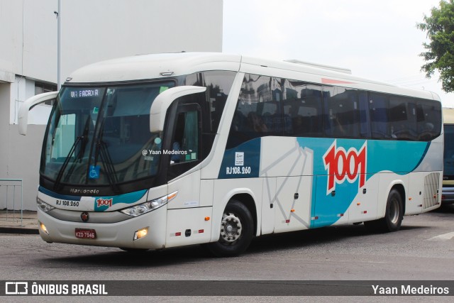 Auto Viação 1001 RJ 108.260 na cidade de Rio de Janeiro, Rio de Janeiro, Brasil, por Yaan Medeiros. ID da foto: 10004019.