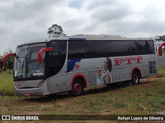 Francisquini Transportes e Turismo 2000 na cidade de Mogi das Cruzes, São Paulo, Brasil, por Rafael Lopes de Oliveira. Número da foto: #10002496.