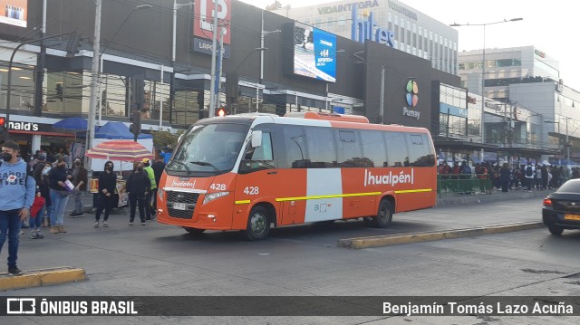 Buses Hualpén 428 na cidade de Maipú, Santiago, Metropolitana de Santiago, Chile, por Benjamín Tomás Lazo Acuña. ID da foto: 10003897.