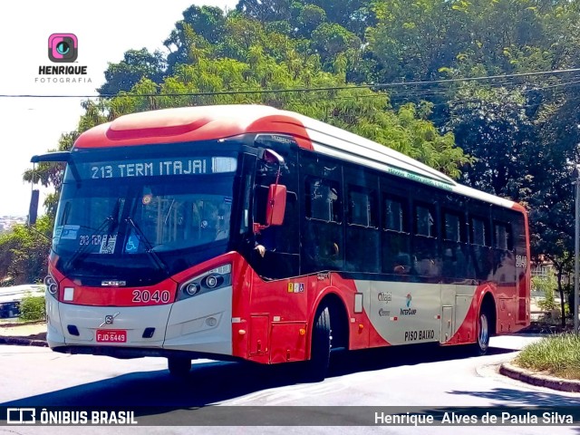 Itajaí Transportes Coletivos 2040 na cidade de Campinas, São Paulo, Brasil, por Henrique Alves de Paula Silva. ID da foto: 10004840.