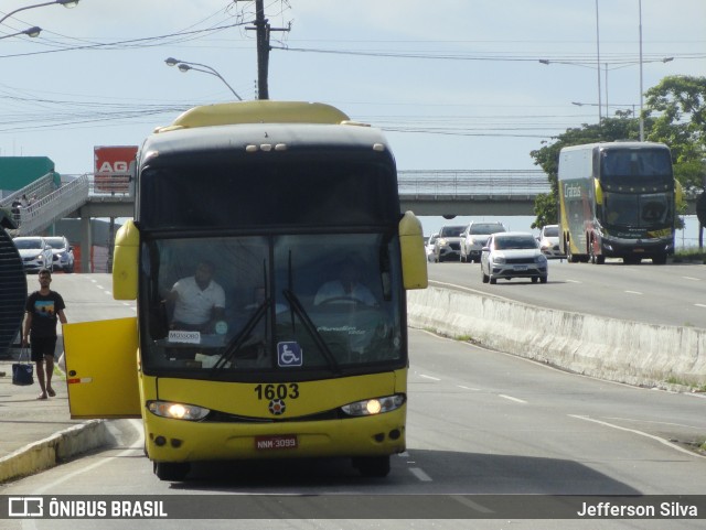 Viação Nordeste 1603 na cidade de Natal, Rio Grande do Norte, Brasil, por Jefferson Silva. ID da foto: 10005941.