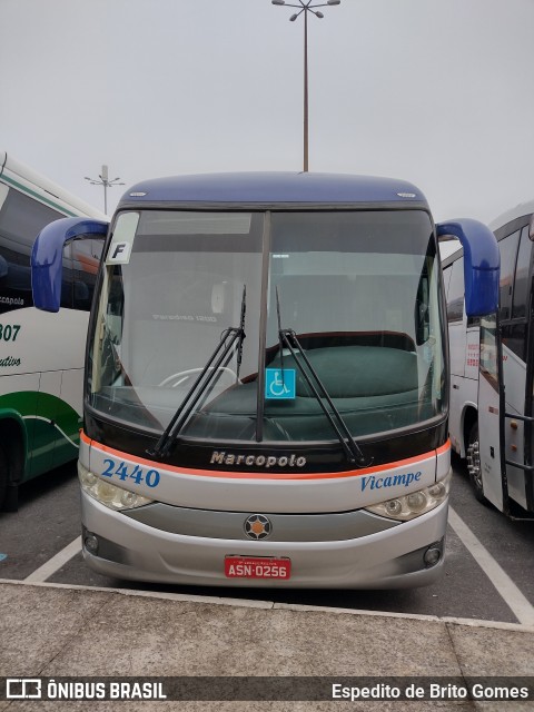 Vicampe Transportes e Turismo 2440 na cidade de Aparecida, São Paulo, Brasil, por Espedito de Brito Gomes. Número da foto: #10005619.