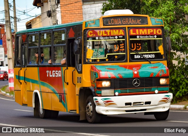 TLGSA - Transporte Loma Grande S.A. - Línea 132 > Transporte LomaGrandense S.A. 010 na cidade de San Lorenzo, Central, Paraguai, por Elliot Felip. Número da foto: #10005324.