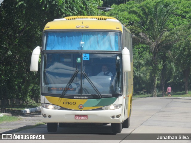 Empresa Gontijo de Transportes 17160 na cidade de Recife, Pernambuco, Brasil, por Jonathan Silva. Número da foto: #10005036.