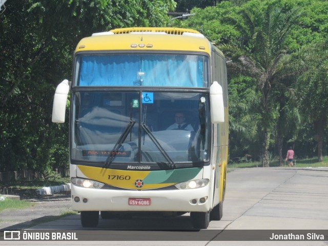 Empresa Gontijo de Transportes 17160 na cidade de Recife, Pernambuco, Brasil, por Jonathan Silva. ID da foto: 10005036.