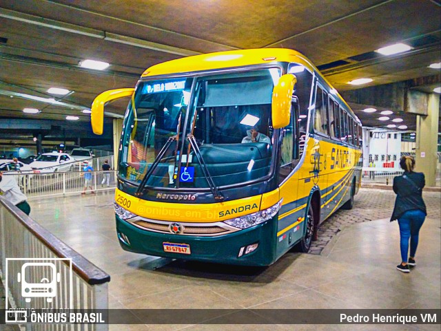 Viação Sandra 2500 na cidade de Belo Horizonte, Minas Gerais, Brasil, por Pedro Henrique VM. Número da foto: #10006164.