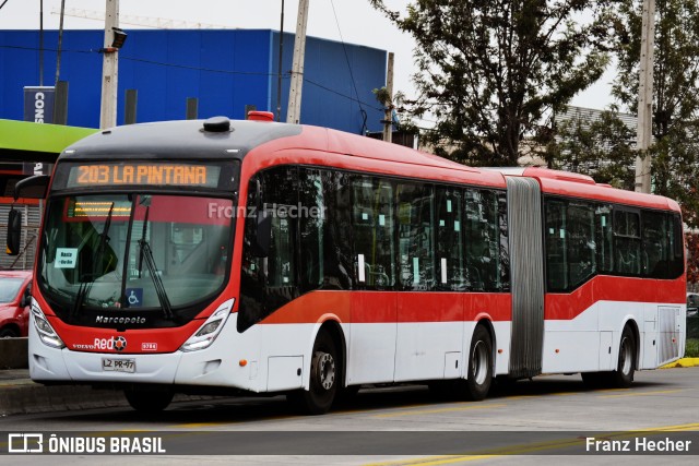 Subus 9784 na cidade de San Miguel, Santiago, Metropolitana de Santiago, Chile, por Franz Hecher. Número da foto: #10007887.