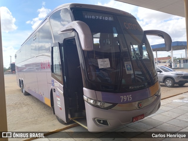 Rota Transportes Rodoviários 7915 na cidade de Capim Grosso, Bahia, Brasil, por Carlos Henrique. Número da foto: #10005754.