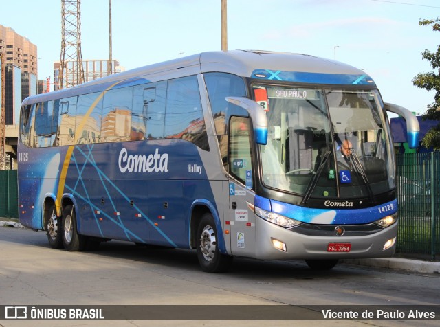 Viação Cometa 14125 na cidade de São Paulo, São Paulo, Brasil, por Vicente de Paulo Alves. ID da foto: 10006068.