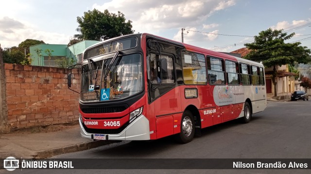 Urca Auto Ônibus 34065 na cidade de Contagem, Minas Gerais, Brasil, por Nilson Brandão Alves. ID da foto: 10007951.