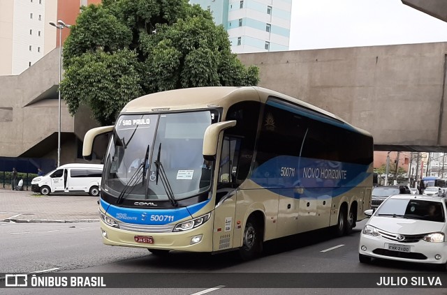 Viação Novo Horizonte 500711 na cidade de São Paulo, São Paulo, Brasil, por JULIO SILVA. Número da foto: #10004964.