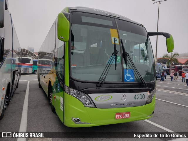 Max Tour Atibaia 4200 na cidade de Aparecida, São Paulo, Brasil, por Espedito de Brito Gomes. ID da foto: 10005671.