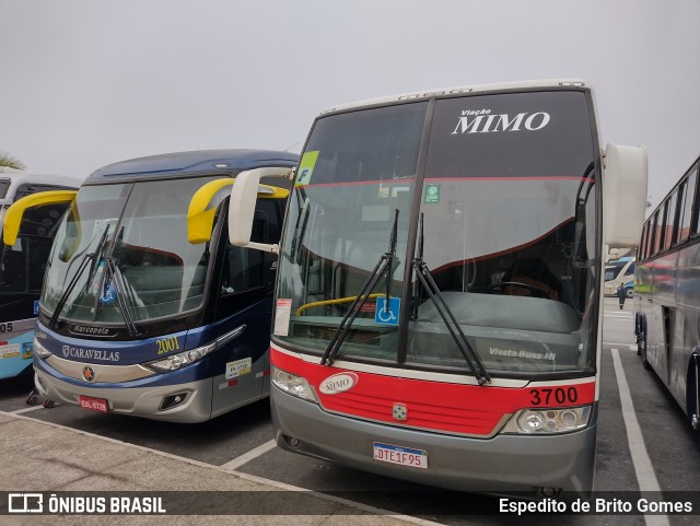 Viação Mimo 3700 na cidade de Aparecida, São Paulo, Brasil, por Espedito de Brito Gomes. ID da foto: 10005291.