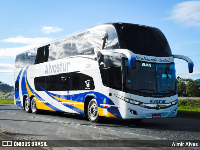 Alvostur Transporte e Turismo 8000 na cidade de Indaial, Santa Catarina, Brasil, por Almir Alves. ID da foto: 10005968.