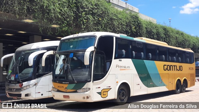 Empresa Gontijo de Transportes 14335 na cidade de Belo Horizonte, Minas Gerais, Brasil, por Allan Douglas Ferreira da Silva. Número da foto: #10006604.