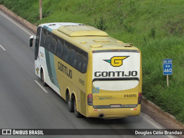 Empresa Gontijo de Transportes 14815 na cidade de Belo Horizonte, Minas Gerais, Brasil, por Douglas Célio Brandao. ID da foto: 10008876.