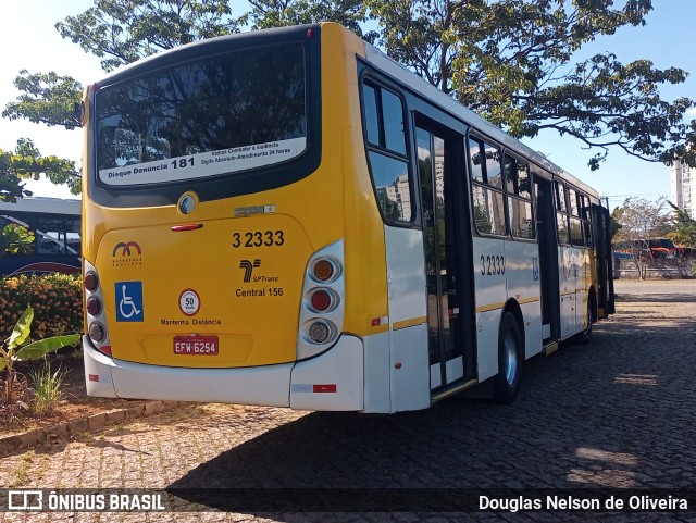 Viação Metrópole Paulista - Zona Leste 3 2333 na cidade de São Paulo, São Paulo, Brasil, por Douglas Nelson de Oliveira. Número da foto: #10009700.