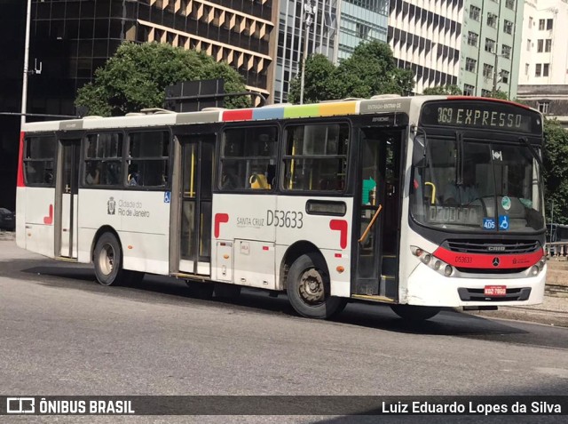 Transportes Campo Grande D53633 na cidade de Rio de Janeiro, Rio de Janeiro, Brasil, por Luiz Eduardo Lopes da Silva. ID da foto: 10009691.