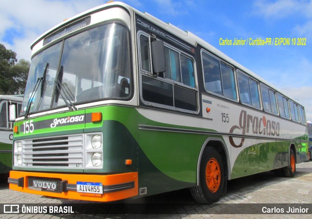 Viação Graciosa 155 na cidade de Curitiba, Paraná, Brasil, por Carlos Júnior. Número da foto: #10011064.
