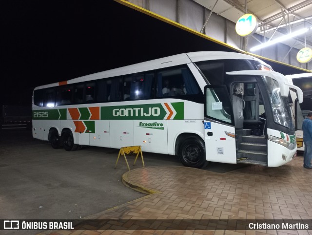 Empresa Gontijo de Transportes 21525 na cidade de Perdões, Minas Gerais, Brasil, por Cristiano Martins. ID da foto: 10009790.