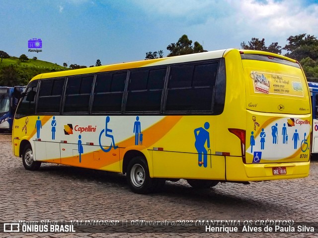 Transportes Capellini 8701 na cidade de Campinas, São Paulo, Brasil, por Henrique Alves de Paula Silva. Número da foto: #10008943.