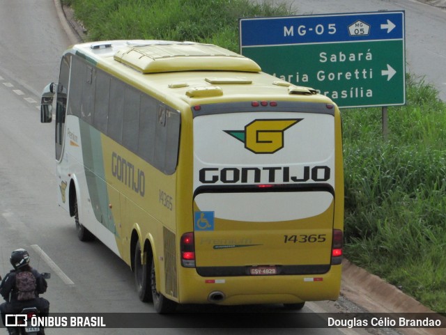 Empresa Gontijo de Transportes 14365 na cidade de Belo Horizonte, Minas Gerais, Brasil, por Douglas Célio Brandao. ID da foto: 10008786.